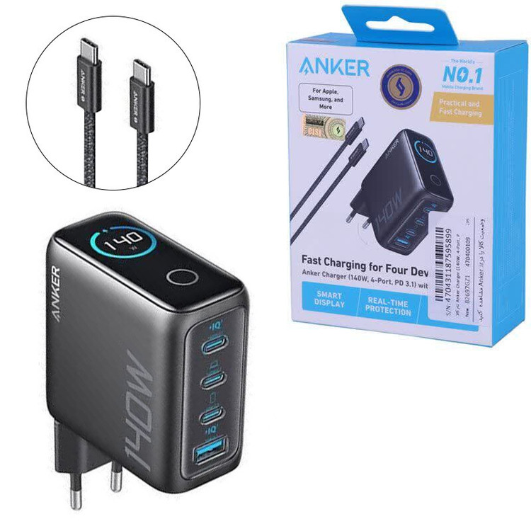 اداپتور ۱۴۰ وات برند ANKER مدلB2697
